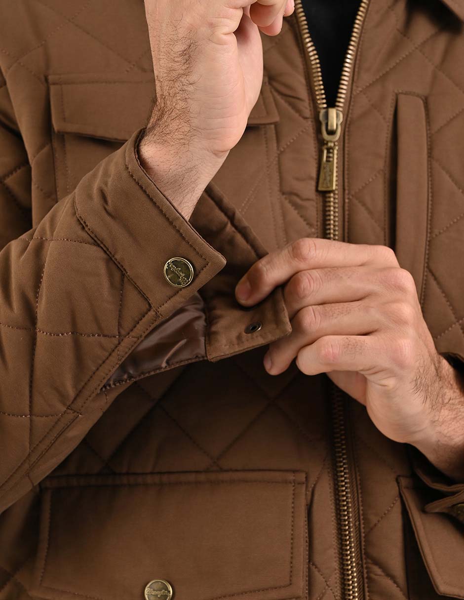 Chamarra casual wranglercon bolsillos para hombre