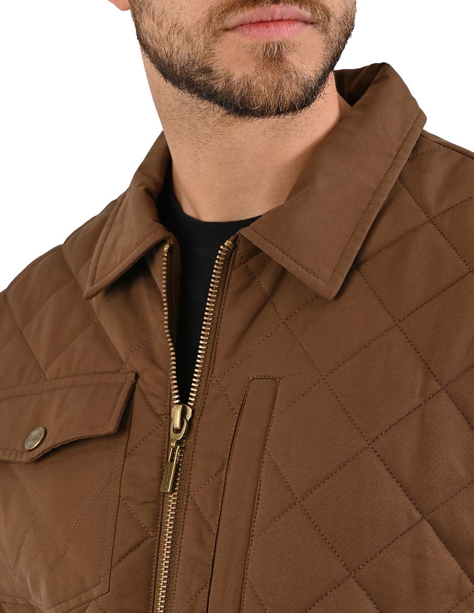 Chamarra casual wranglercon bolsillos para hombre