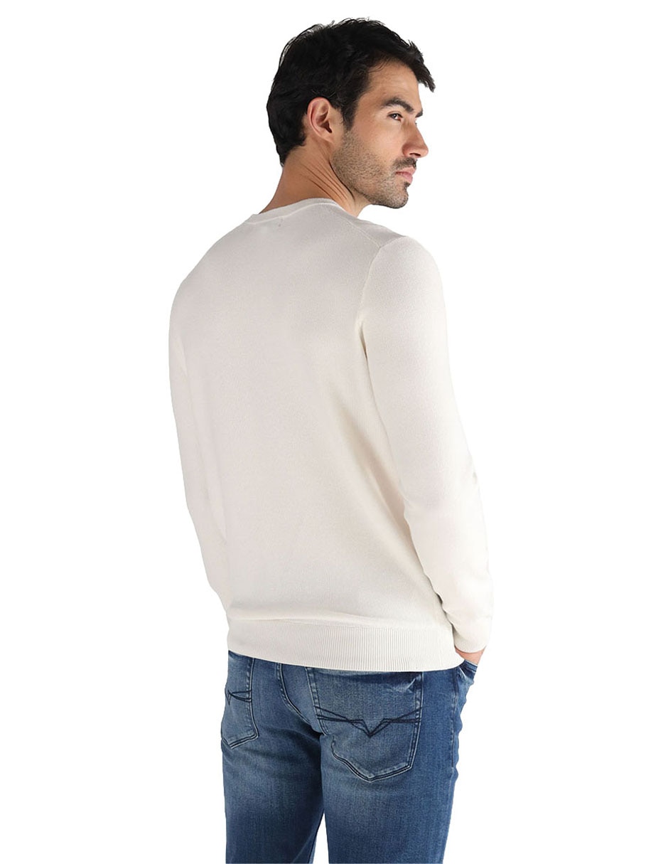 Suéter Guess cuello redondo para hombre