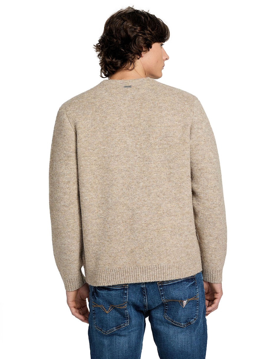 Suéter cuello V para hombre 2
