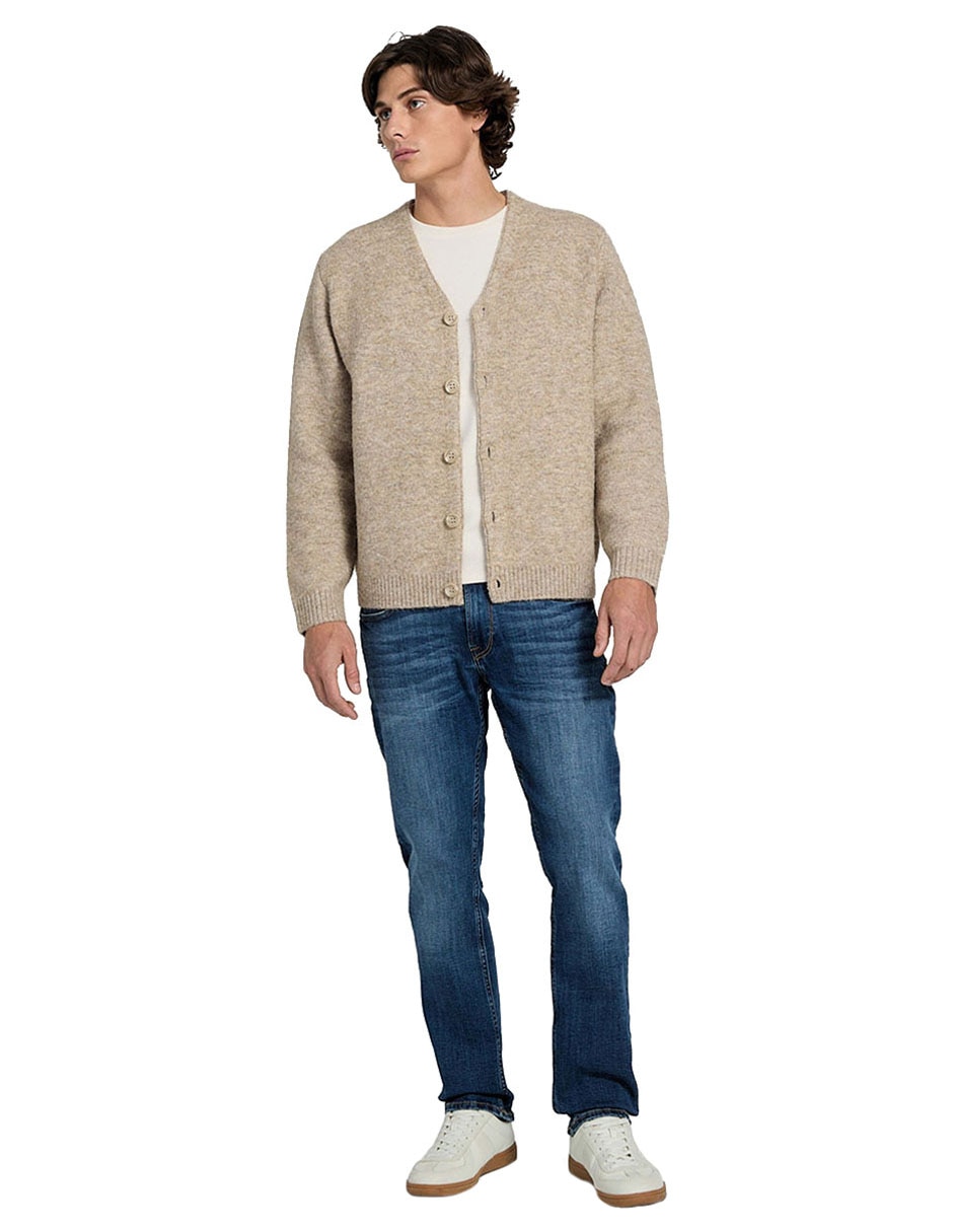 Suéter cuello V para hombre 3