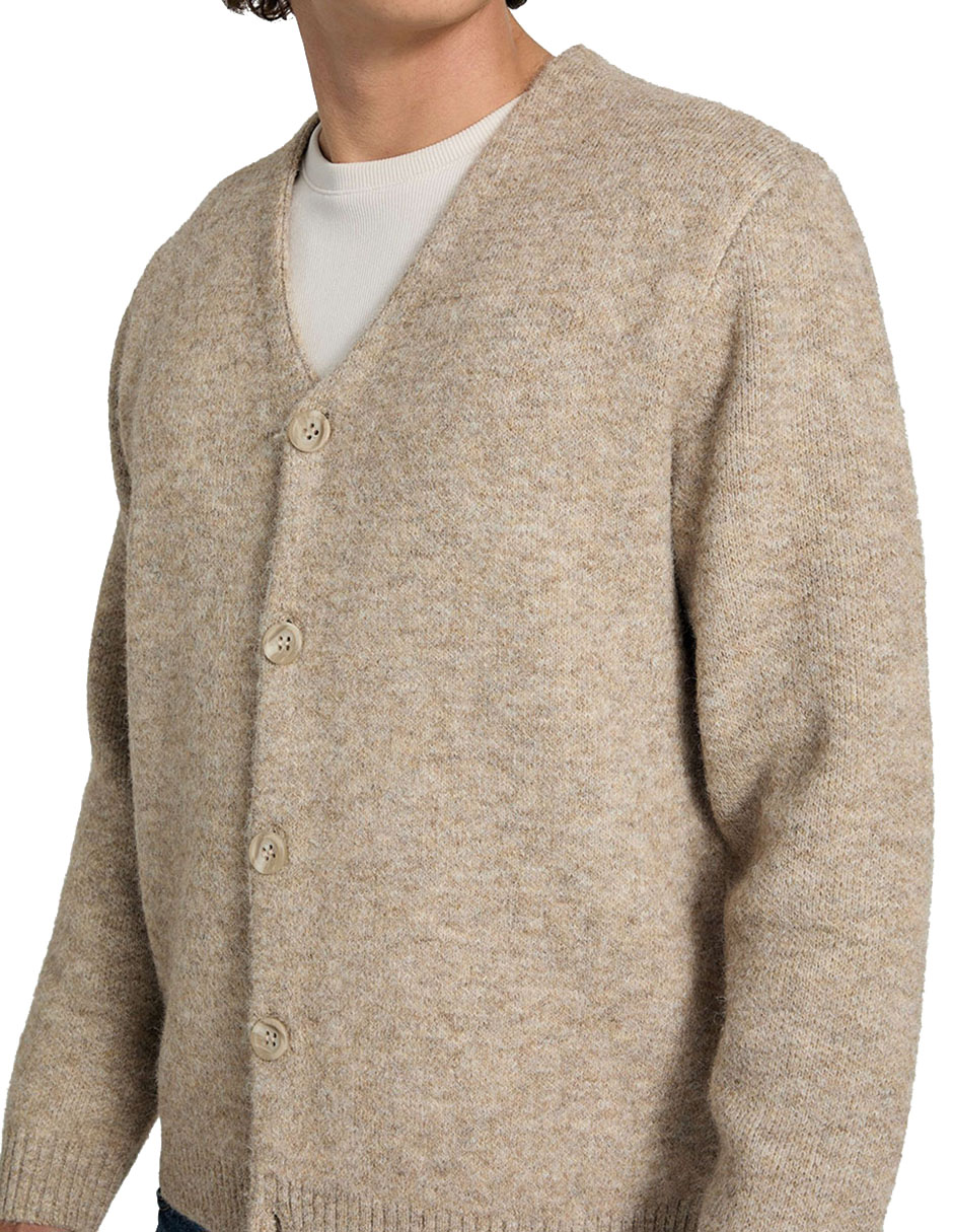 Suéter cuello V para hombre 4