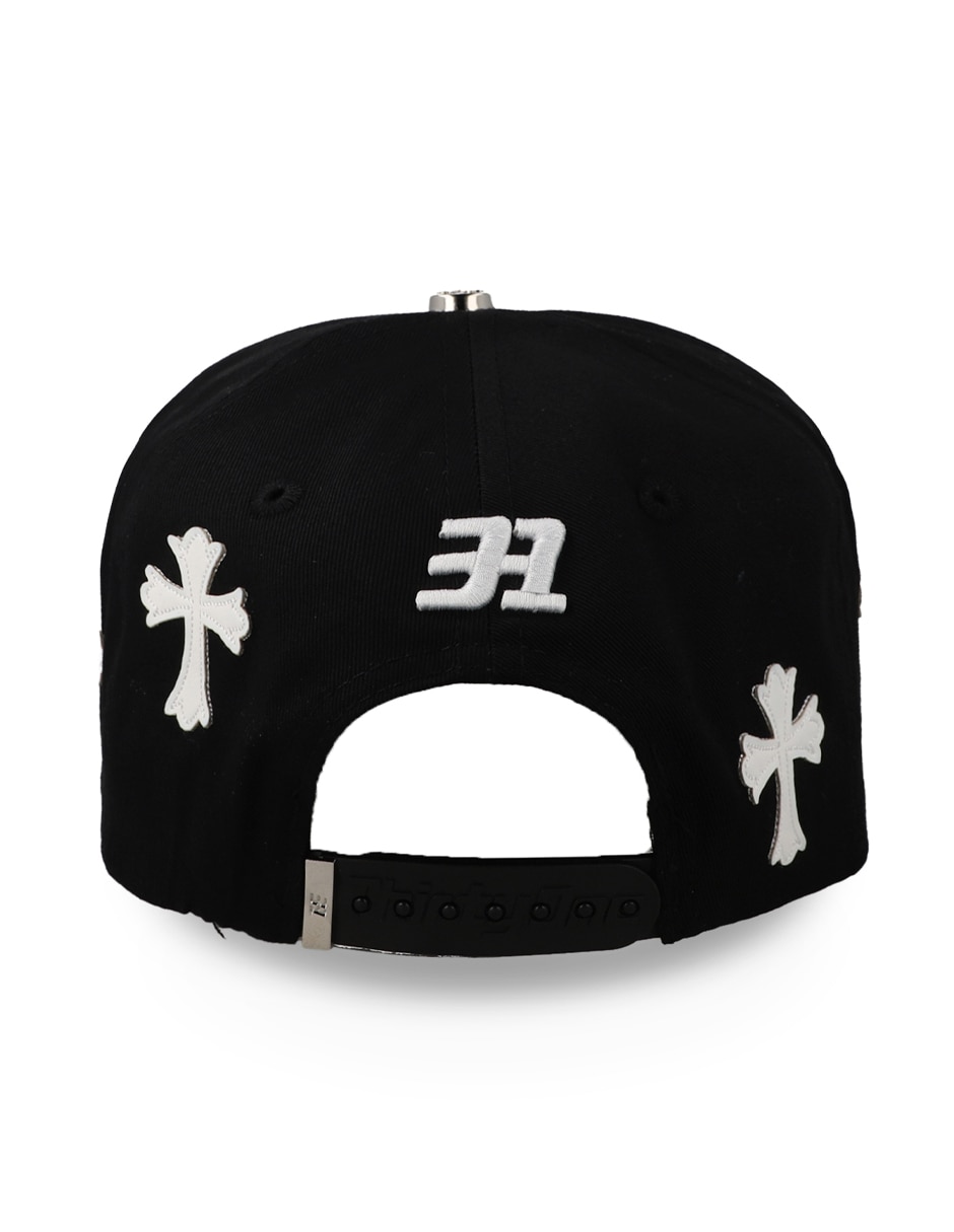 Gorra con visera curva 31 hats gorra 31hats la chrome negra unitalla unisex