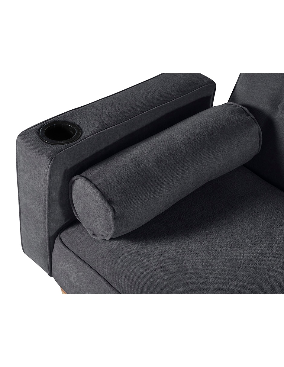 Sofá cama armable Merlak con soft foam Makora de Velvet