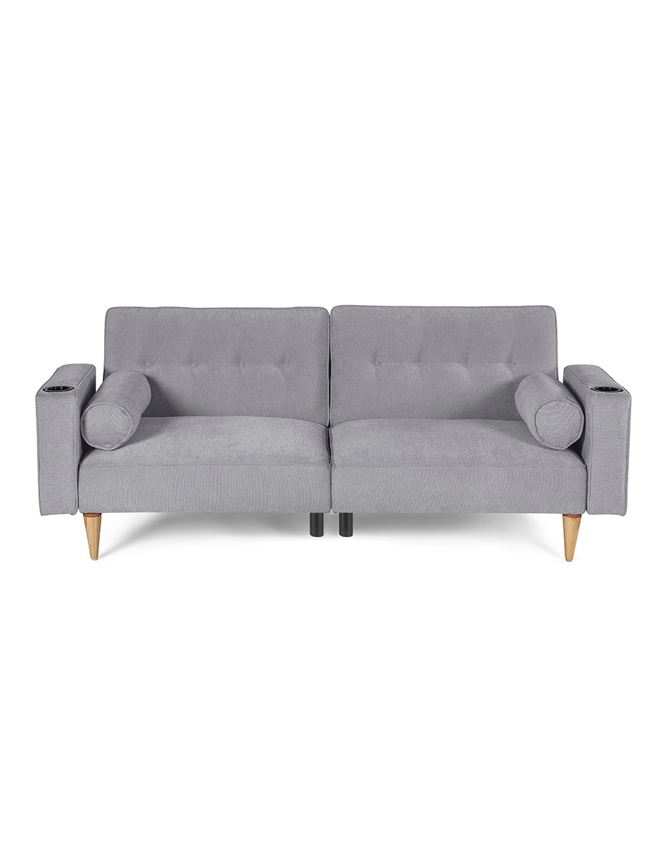 Sofá cama armable Merlak con soft foam de Velvet Sofá cama armable Merlak con soft foam de Velvet