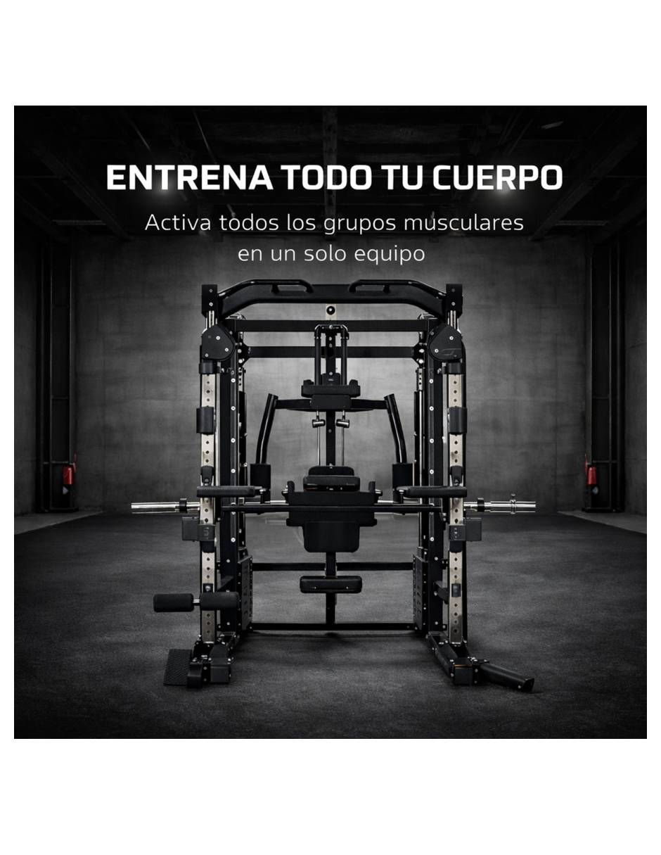 Jaula Multiestación Pro Peso Integrado 136 kg 6