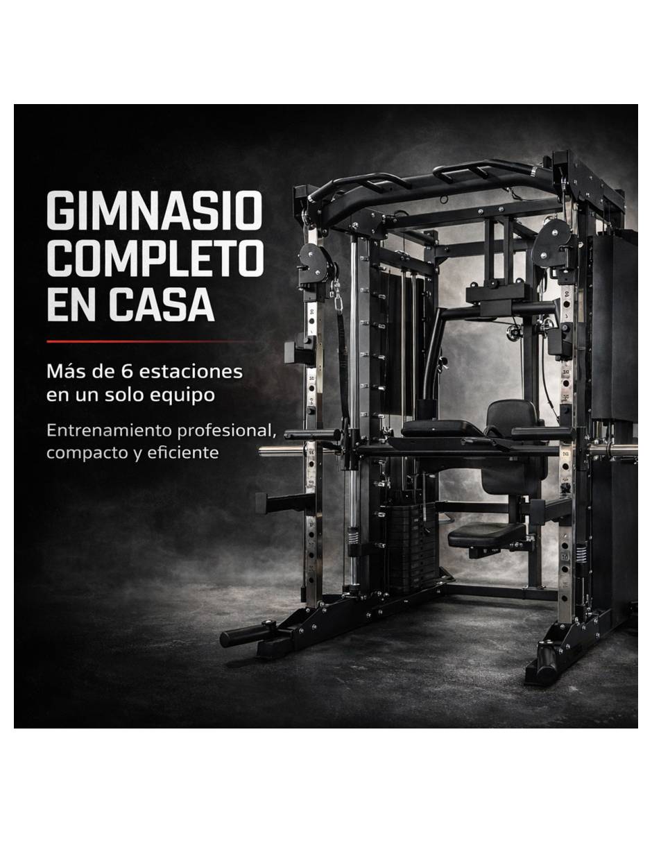 Jaula Multiestación Pro Peso Integrado 136 kg 3
