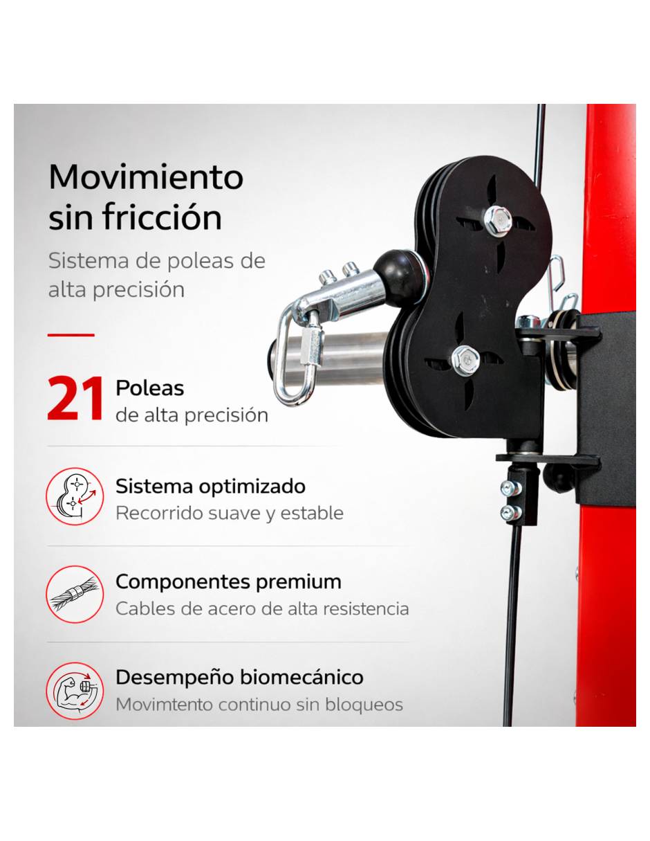 Jaula Multiestación Peso Integrado 34.7 kg Centurfit