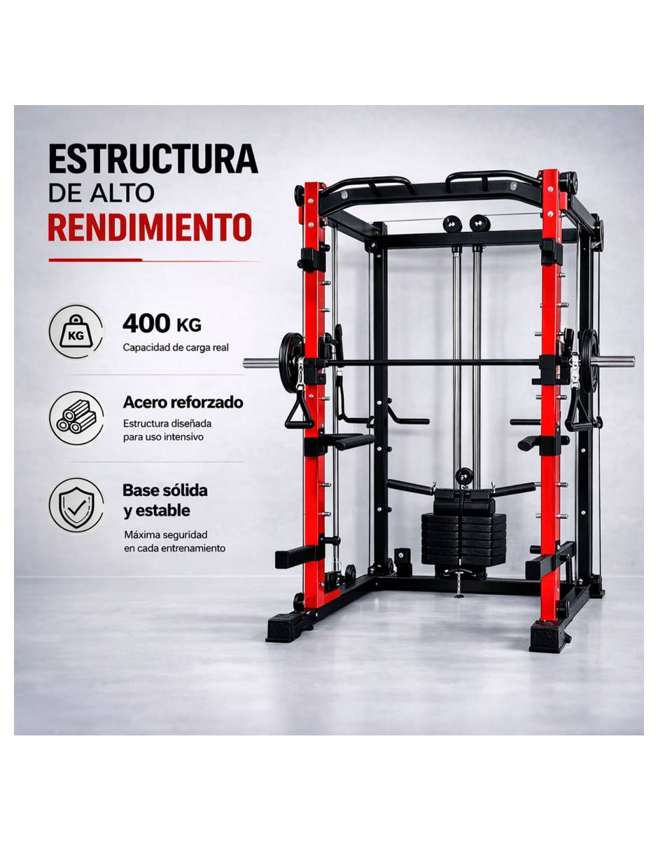 Jaula Multiestación Peso Integrado 34.7 kg Centurfit