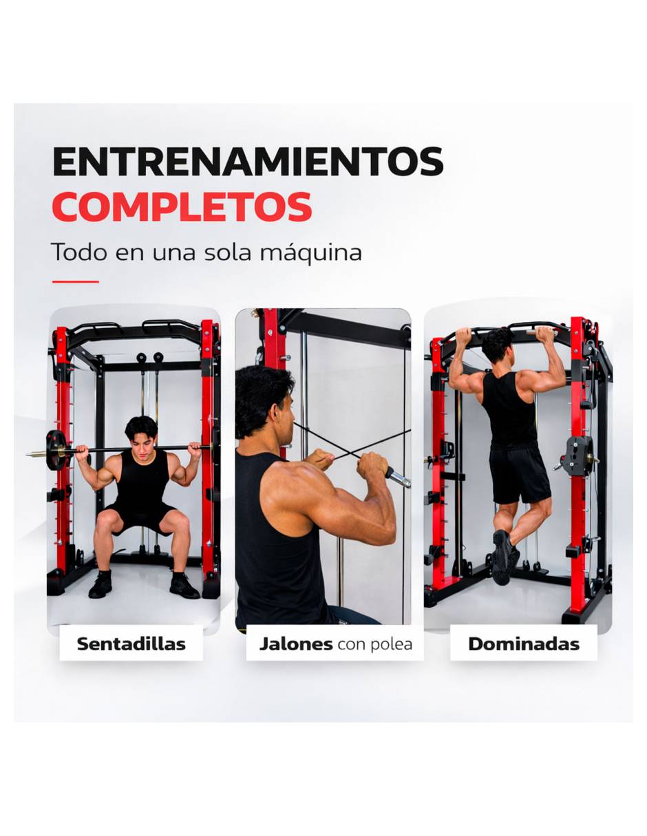 Jaula Multiestación Peso Integrado 34.7 kg Centurfit