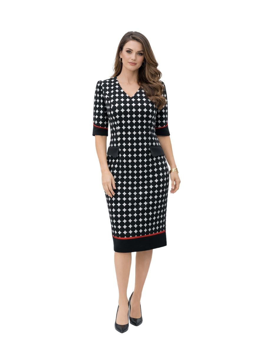Vestido a la rodilla casual para mujer 1