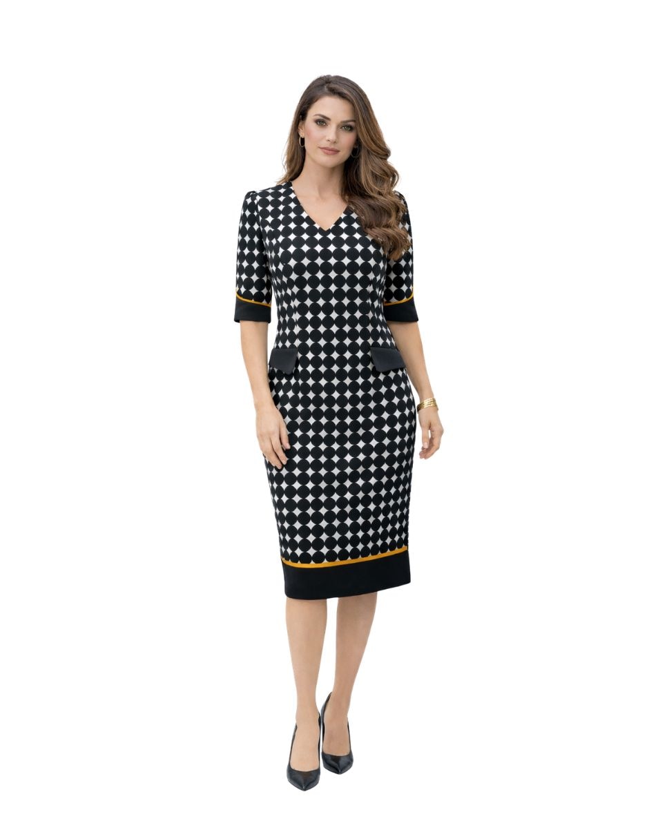 Vestido a la rodilla casual la difference la difference para mujer