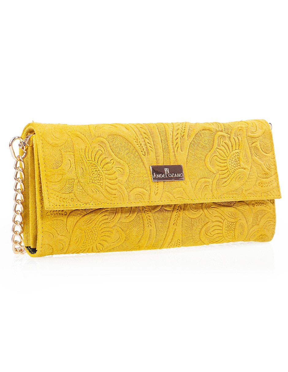 Bolsa clutch angelozano sara de piel bovino mujer