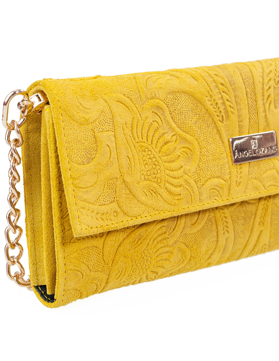 Bolsa clutch angelozano sara de piel bovino mujer