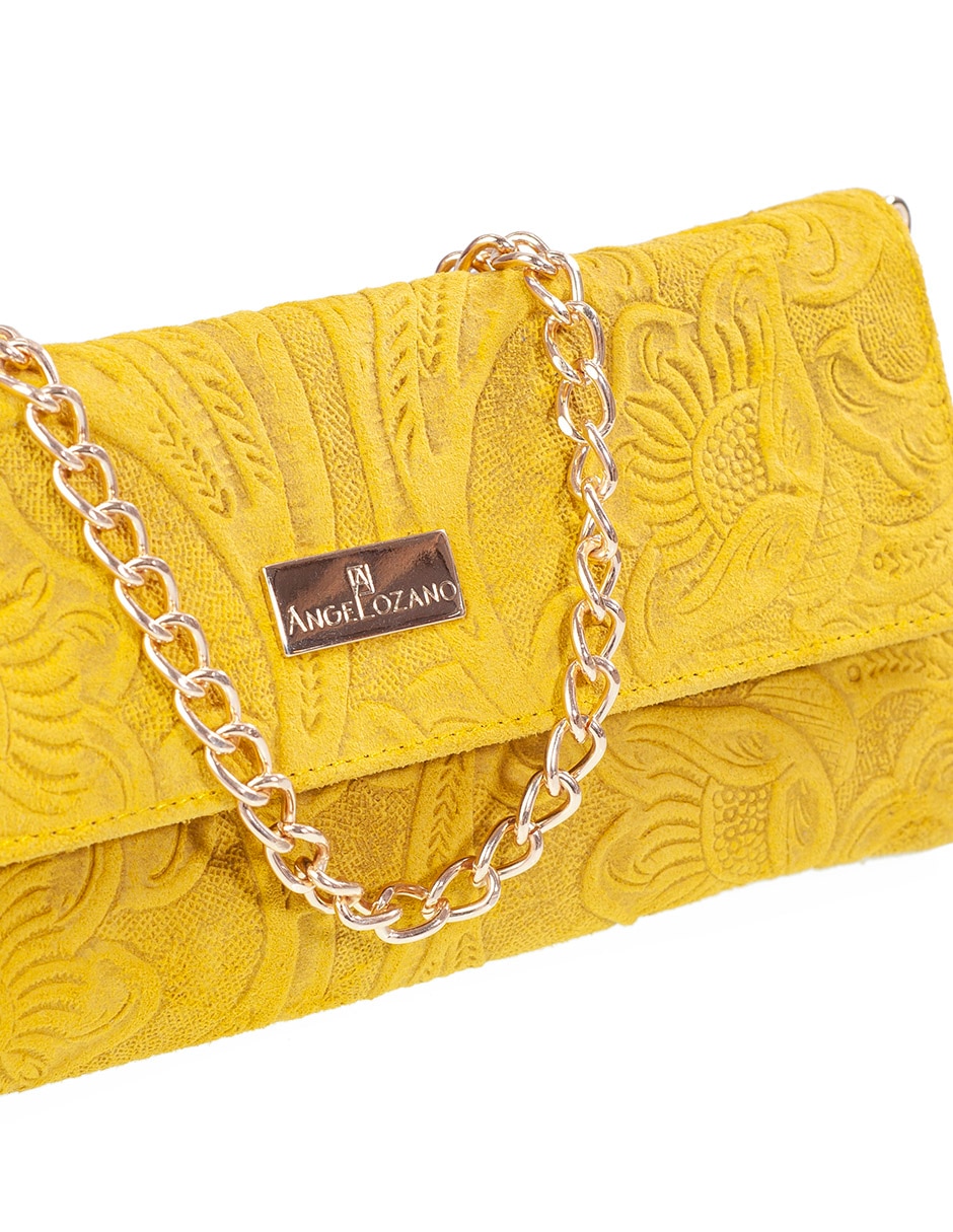 Bolsa clutch angelozano sara de piel bovino mujer