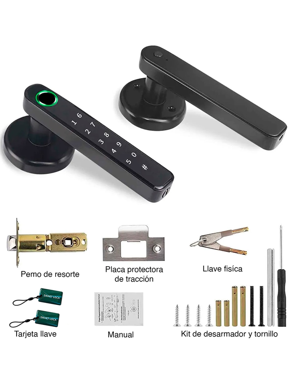 Cerradura para digital rocket house c1234 de biométrica