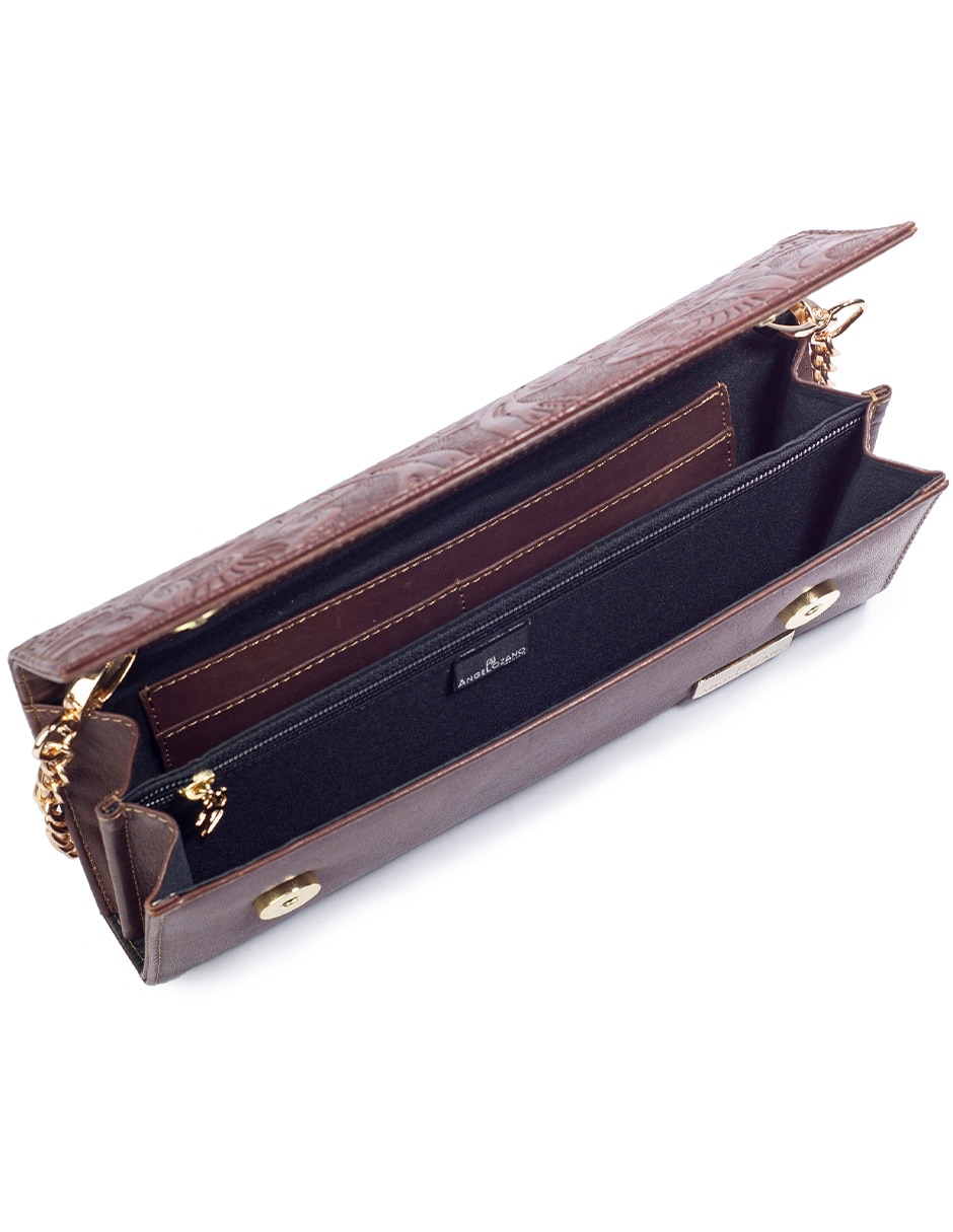 Bolsa clutch angelozano sara de piel bovino mujer