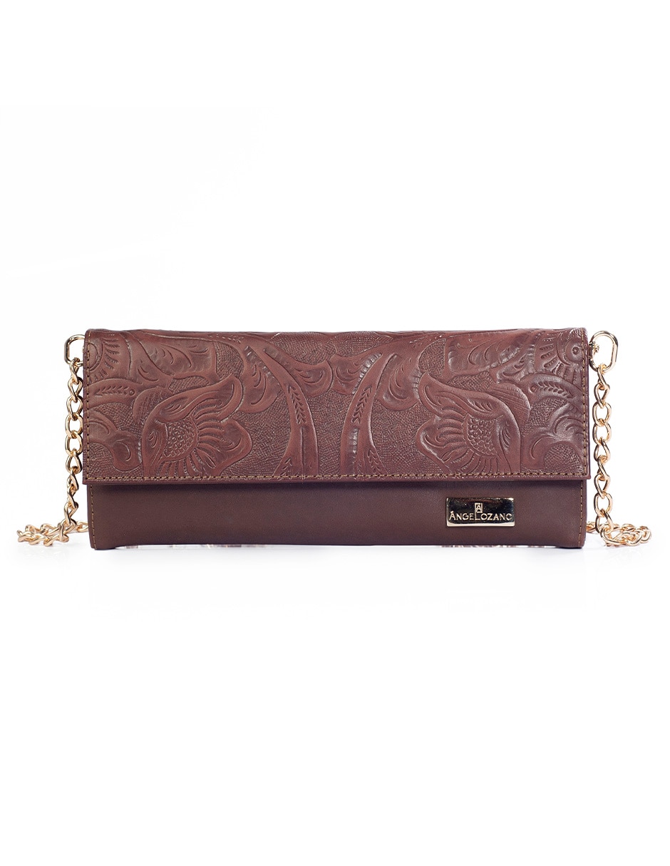 Bolsa clutch sara de piel bovino mujer