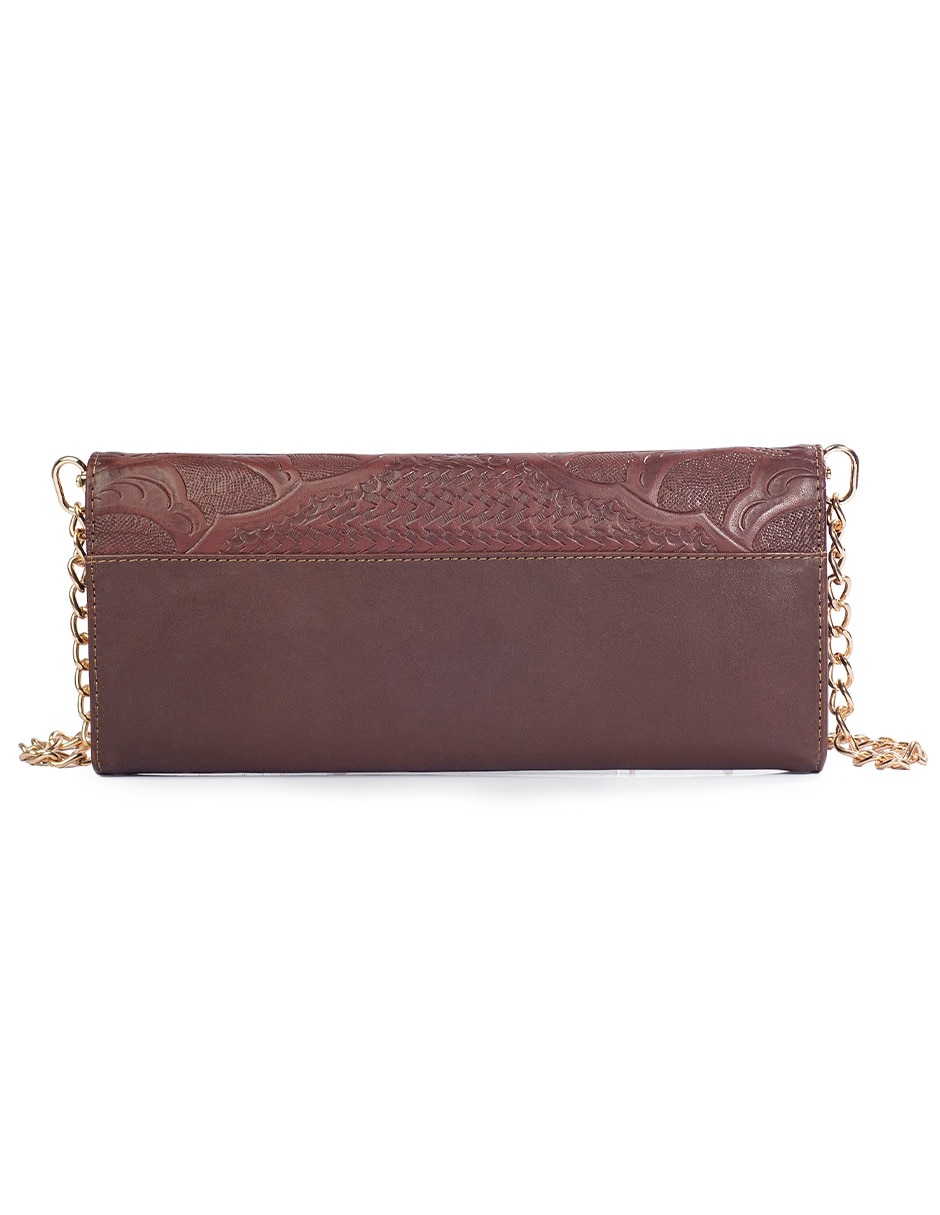 Bolsa clutch angelozano sara de piel bovino mujer