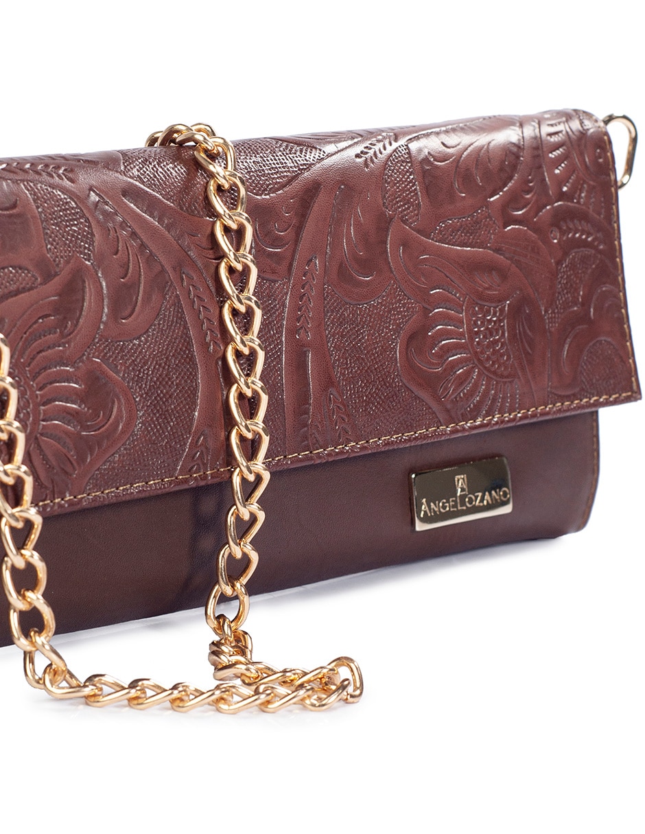 Bolsa clutch angelozano sara de piel bovino mujer