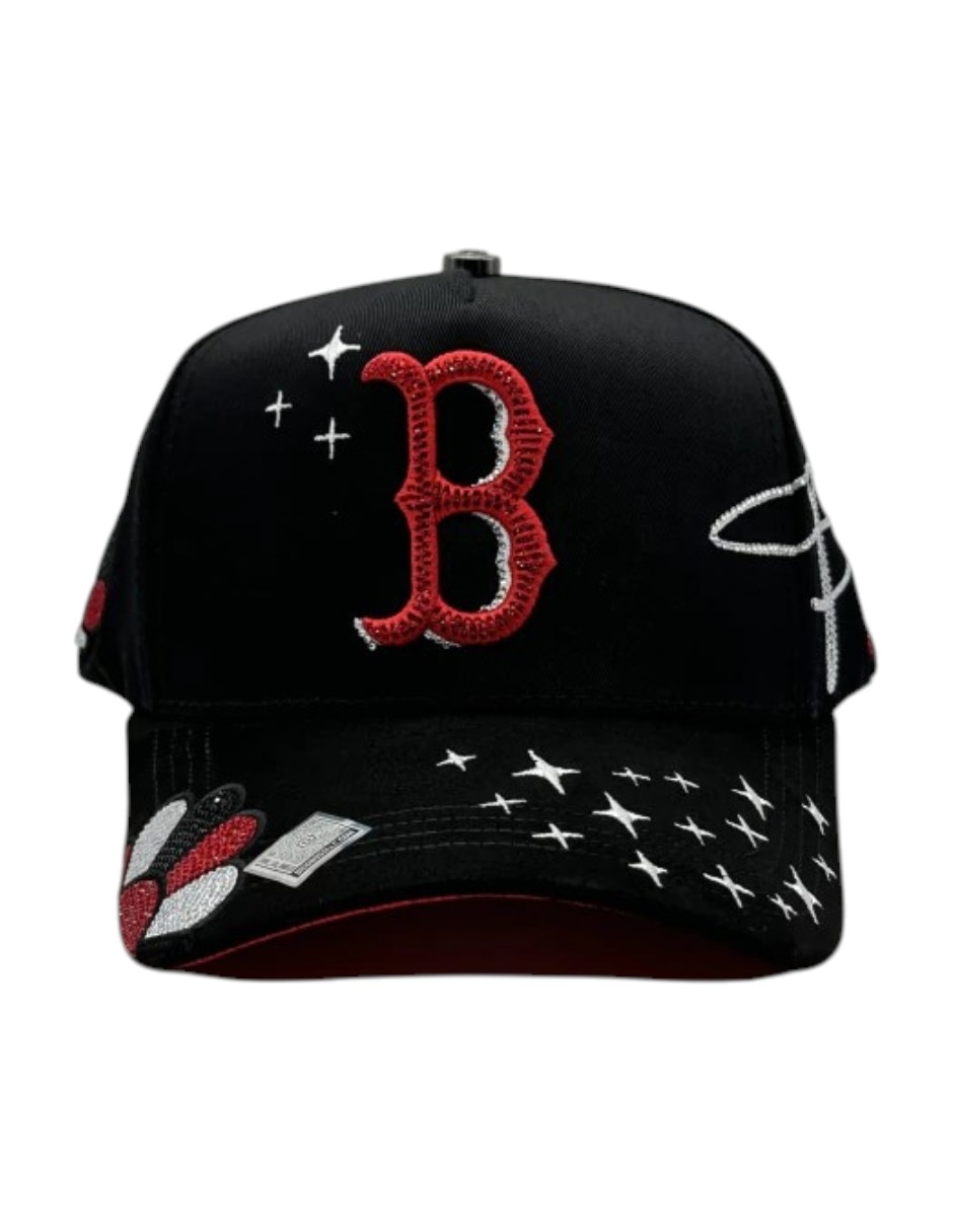 Gorra visera curva snapback casual murakami red para hombre