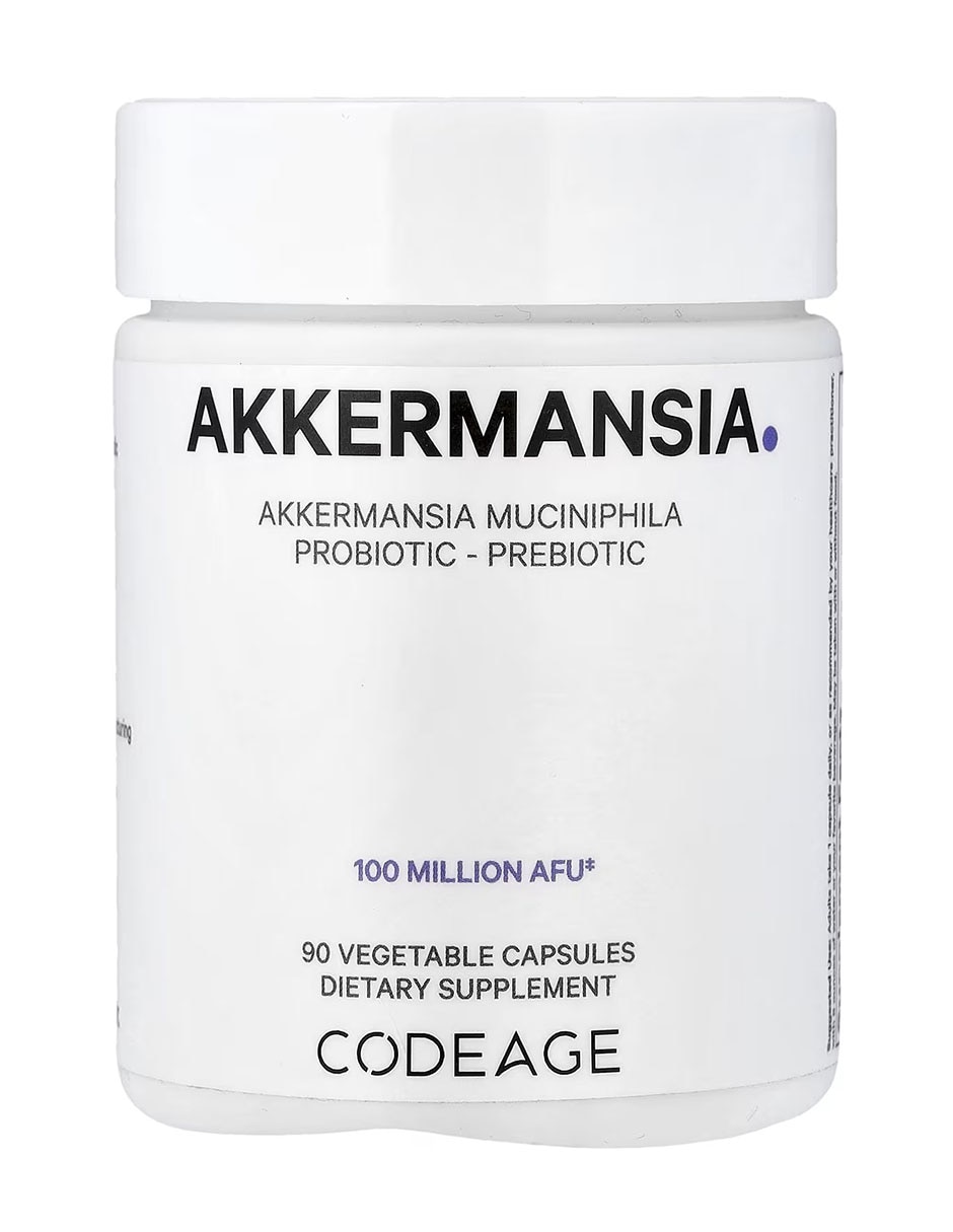 Akkermansia con inulina (FOS) orgánica (proveniente del agave azul) de 90 cápsulas