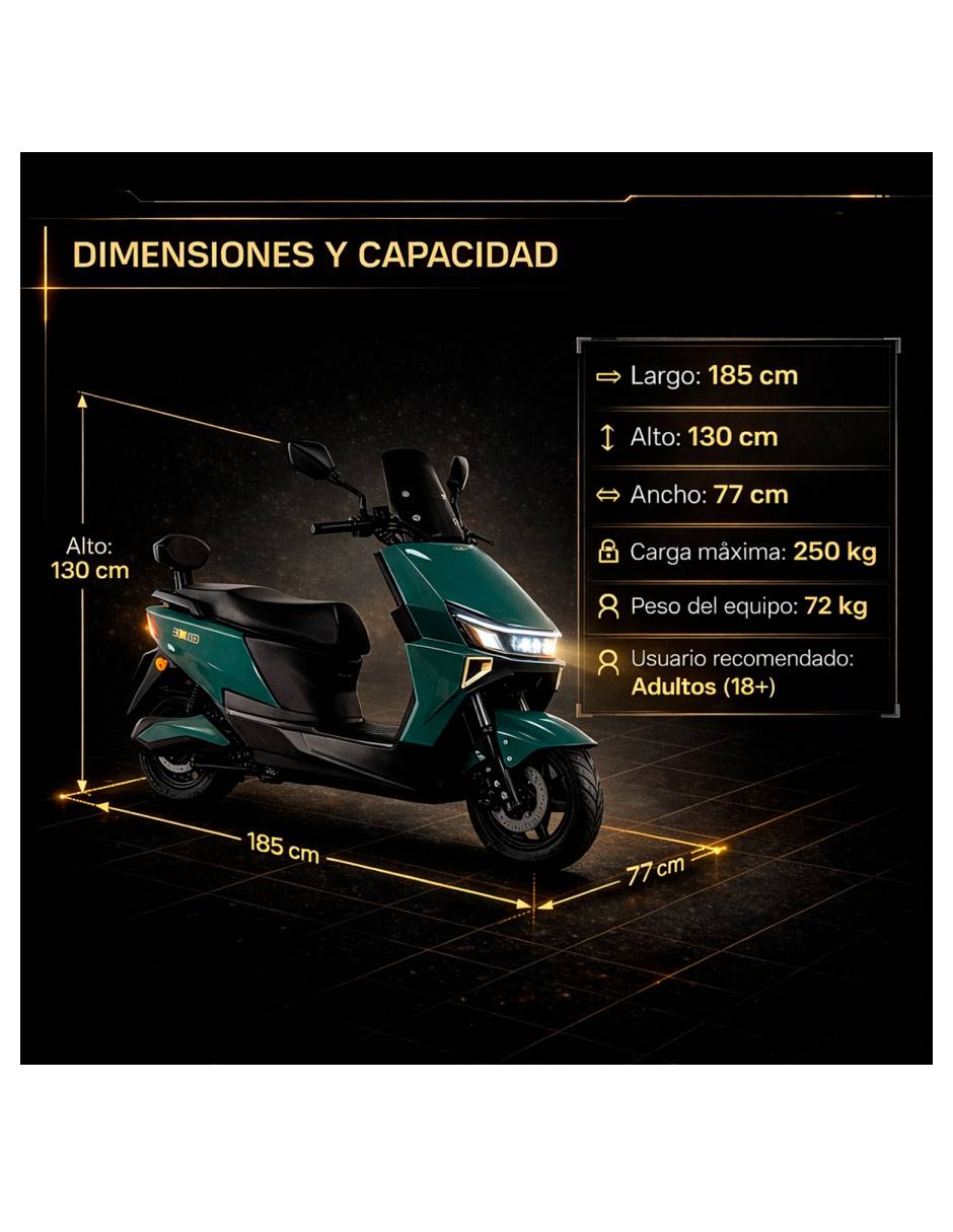 Motocicleta eléctrica mkz 8