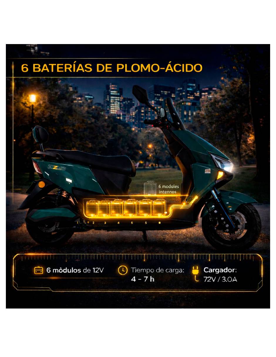 Motocicleta eléctrica mkz 5