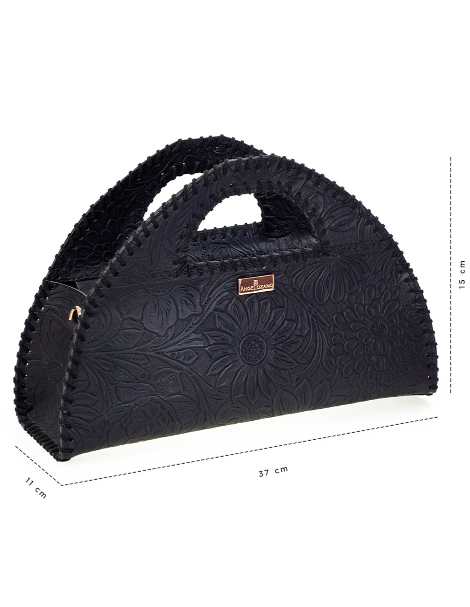 Bolsa satchel ofelia de piel bovino mujer 8