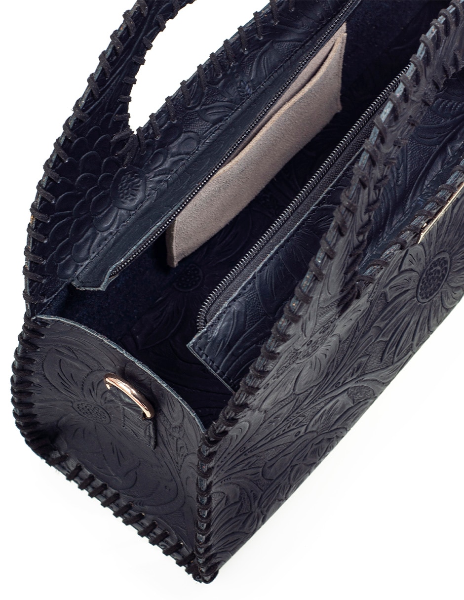 Bolsa satchel ofelia de piel bovino mujer 3