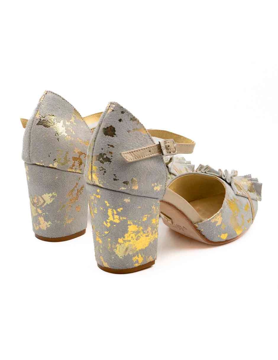 Zapatilla de piel 3