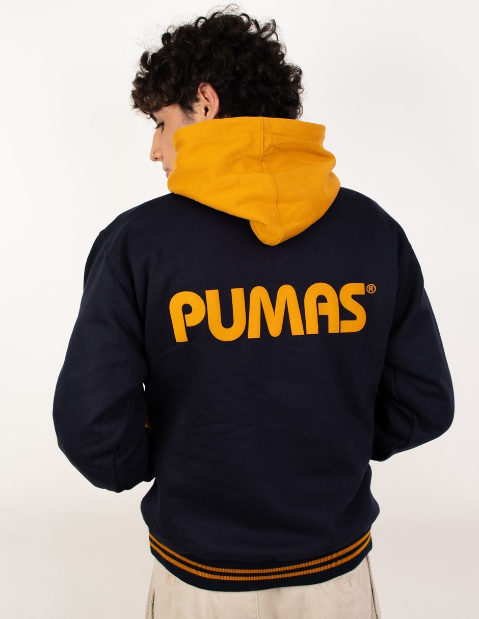 Sudadera Garra Azul con capucha y bolsa Pumas de la UNAM para hombre