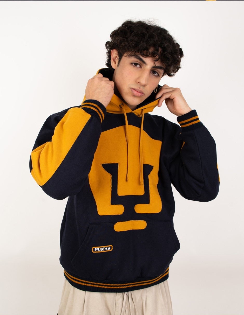 Sudadera Garra Azul con capucha y bolsa Pumas de la UNAM para hombre