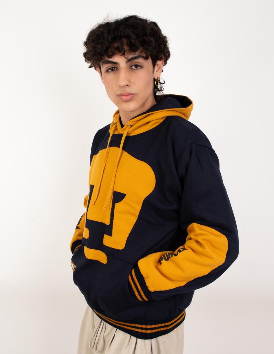 Sudadera Garra Azul con capucha y bolsa Pumas de la UNAM para hombre