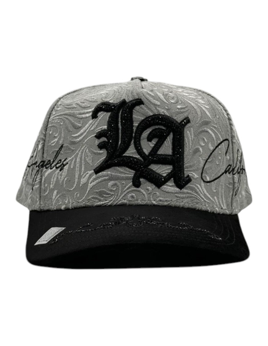 Gorra visera curva snapback casual los angeles california gris para hombre Gorra visera curva snapback casual los angeles california gris para hombre