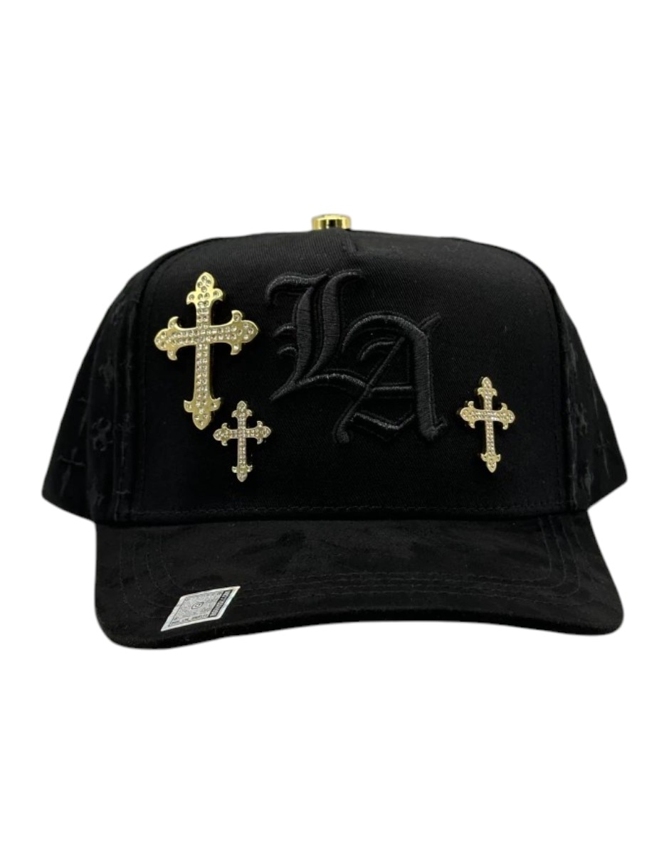 Gorra visera curva snapback casual La Cruz Gold para hombre Gorra visera curva snapback casual La Cruz Gold para hombre