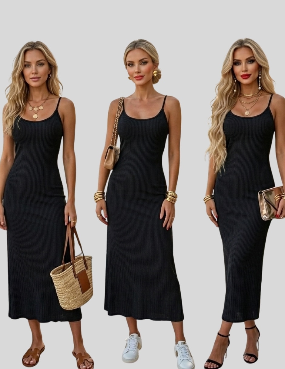 Vestido largo casual para mujer 3