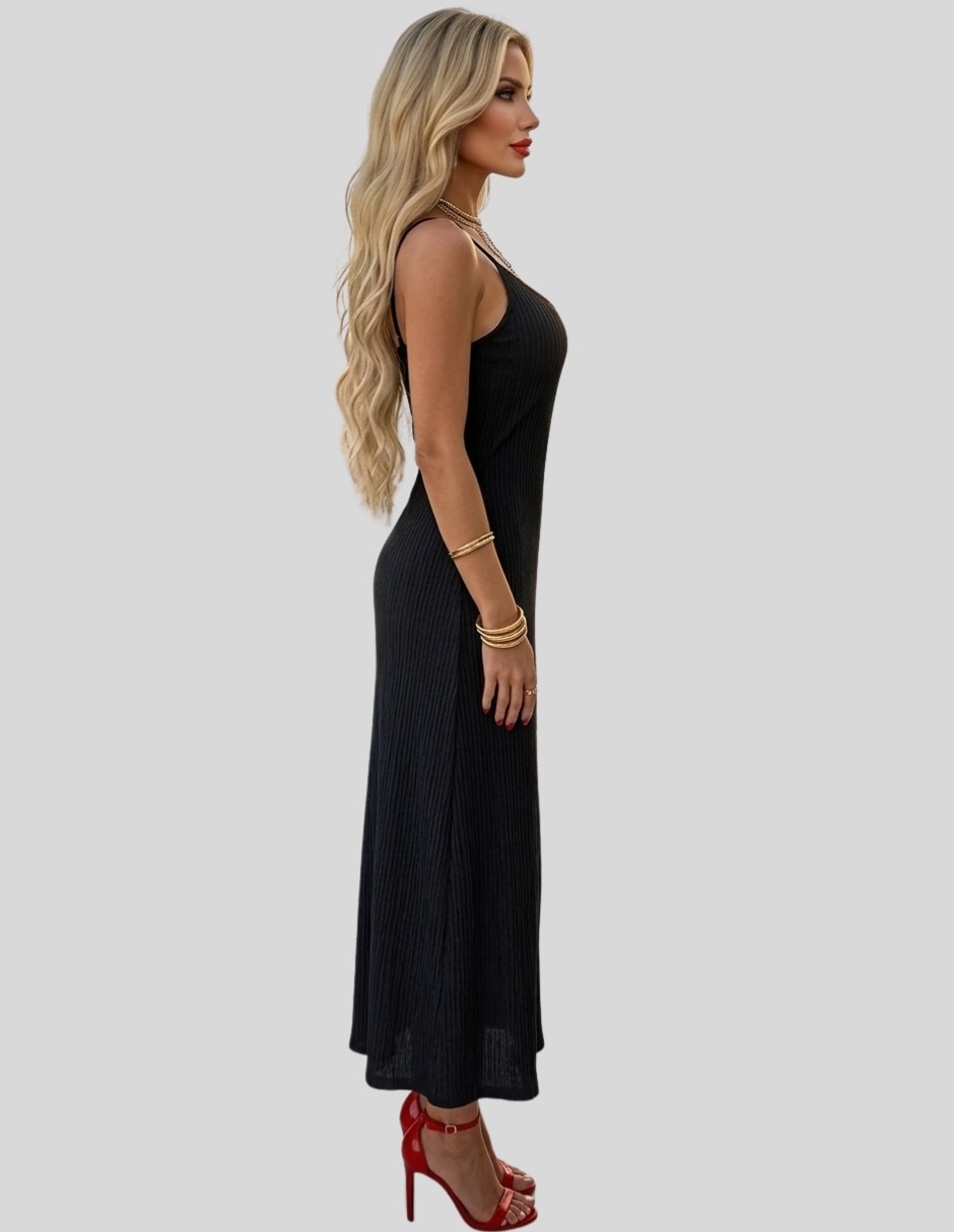 Vestido largo casual para mujer 7