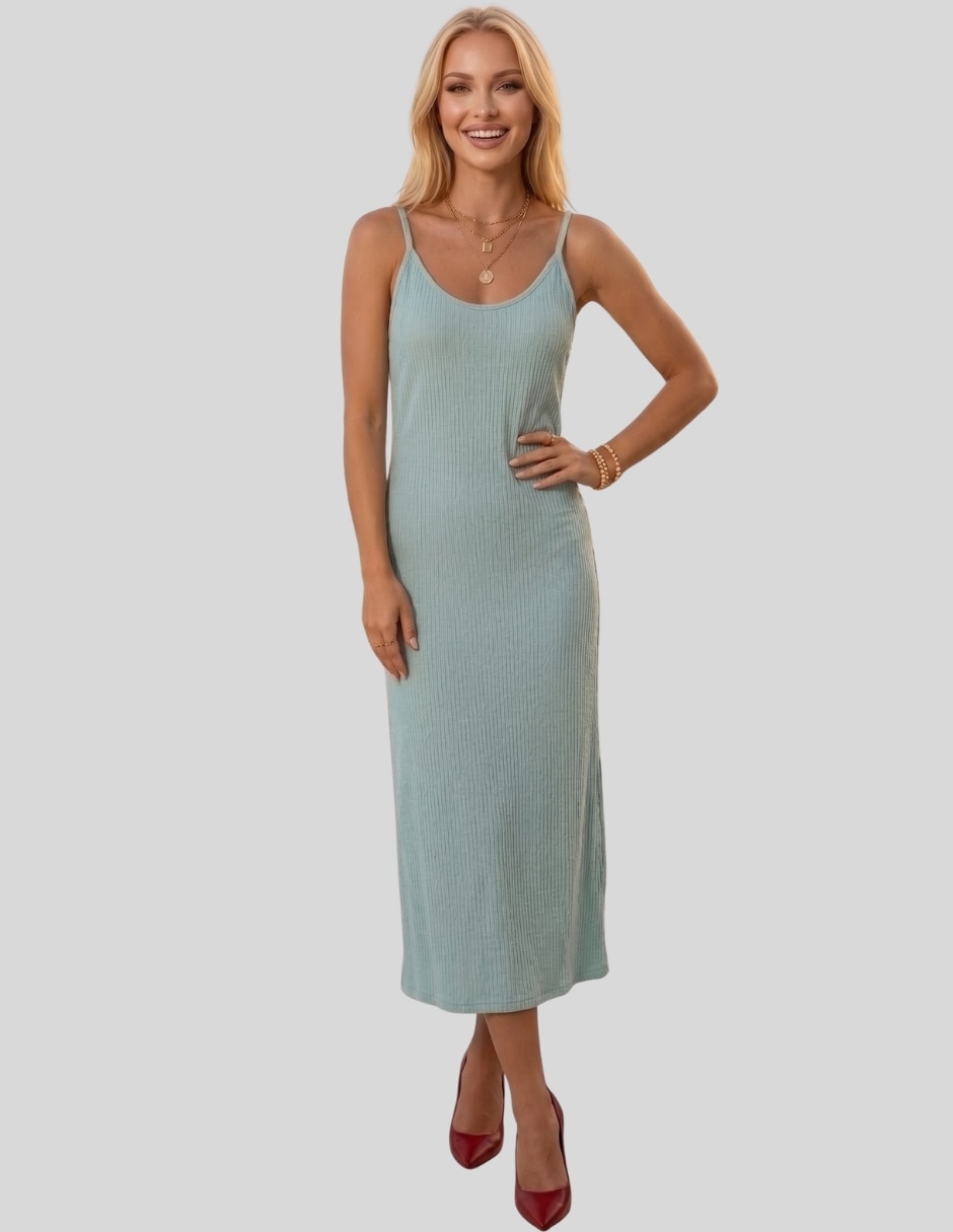 Vestido midi casual para mujer