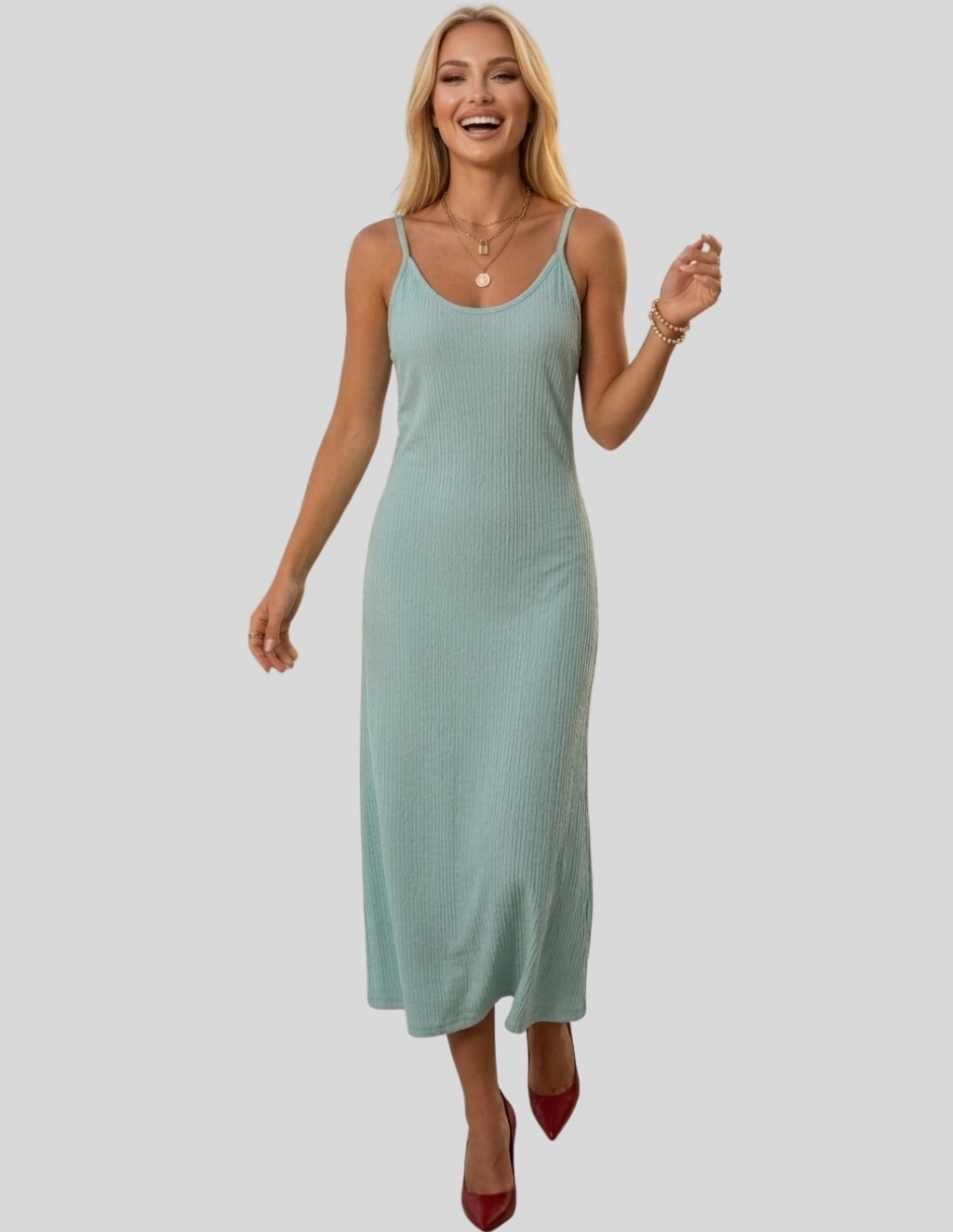 Vestido largo casual para mujer 2