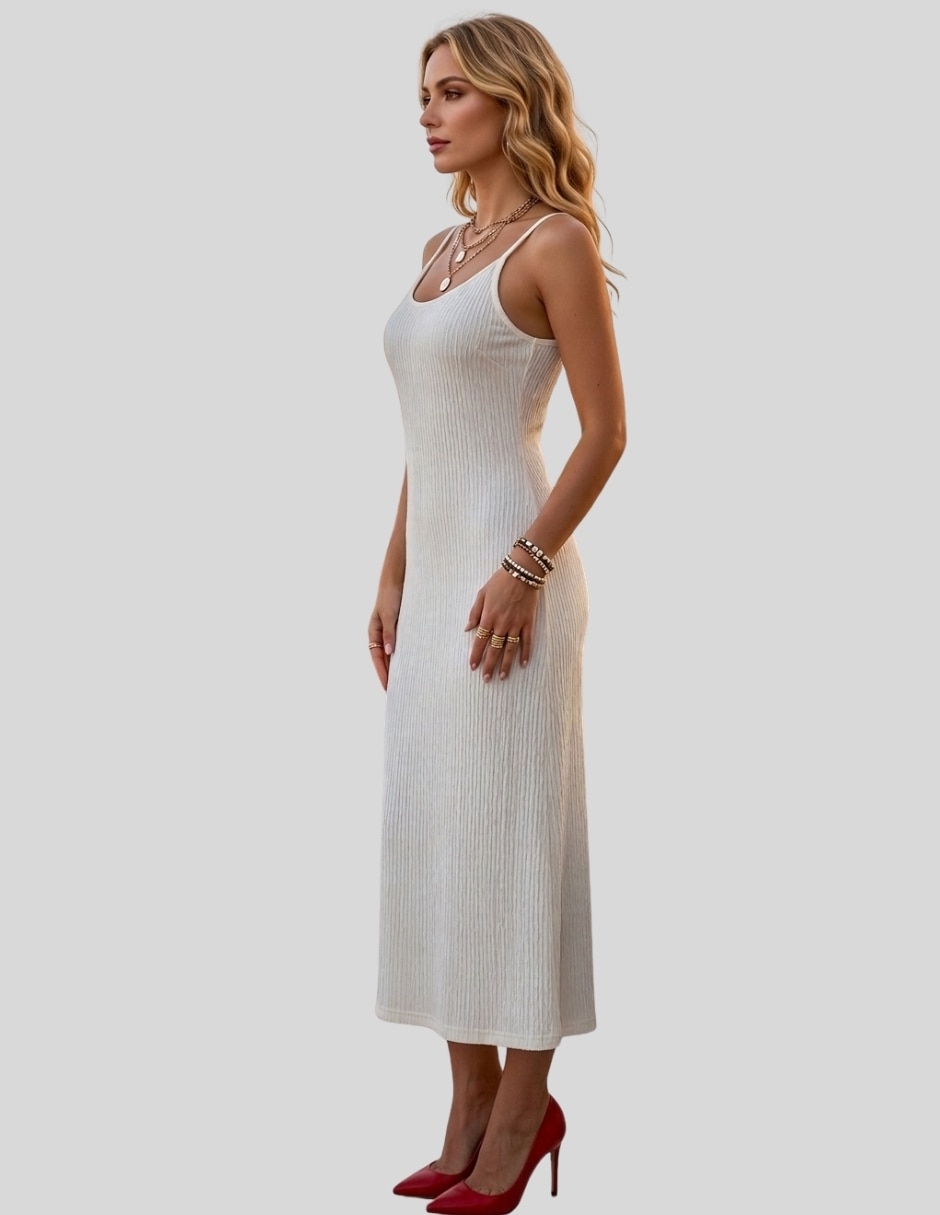 Vestido midi casual para mujer 9