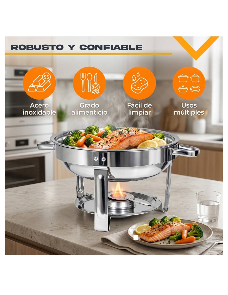 Kit buffetera de acero inoxidable 4