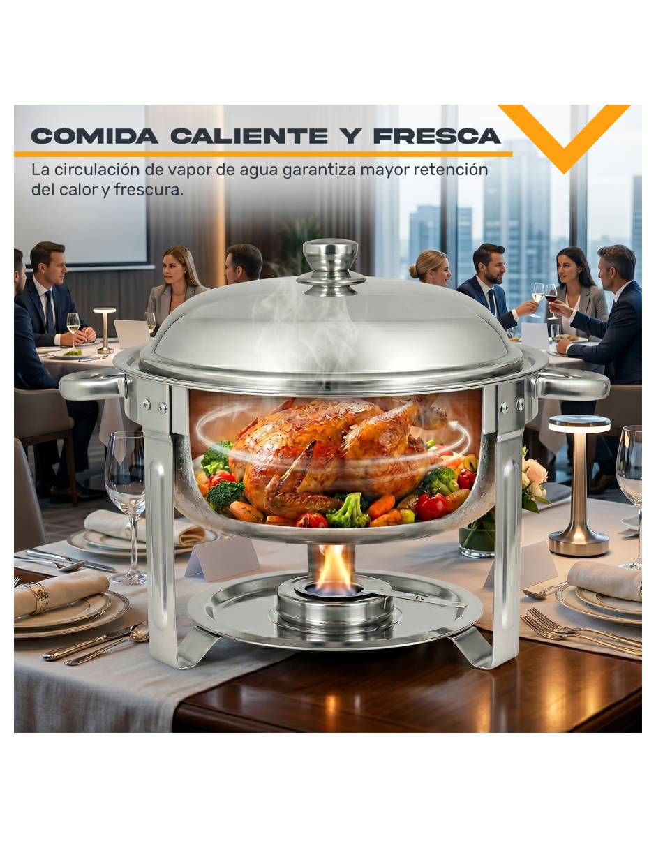 Kit buffetera de acero inoxidable 6