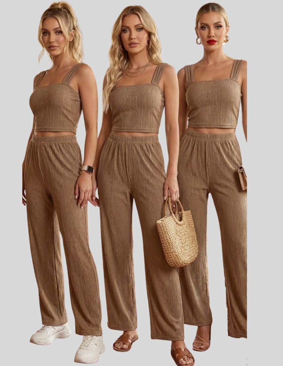 Casual malabis conjunto 2 piezas mujer para mujer