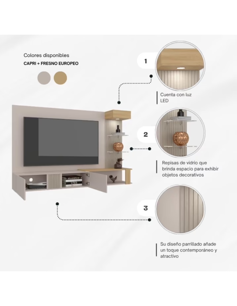 Figura de colecci—n mueble tv de melamina 4