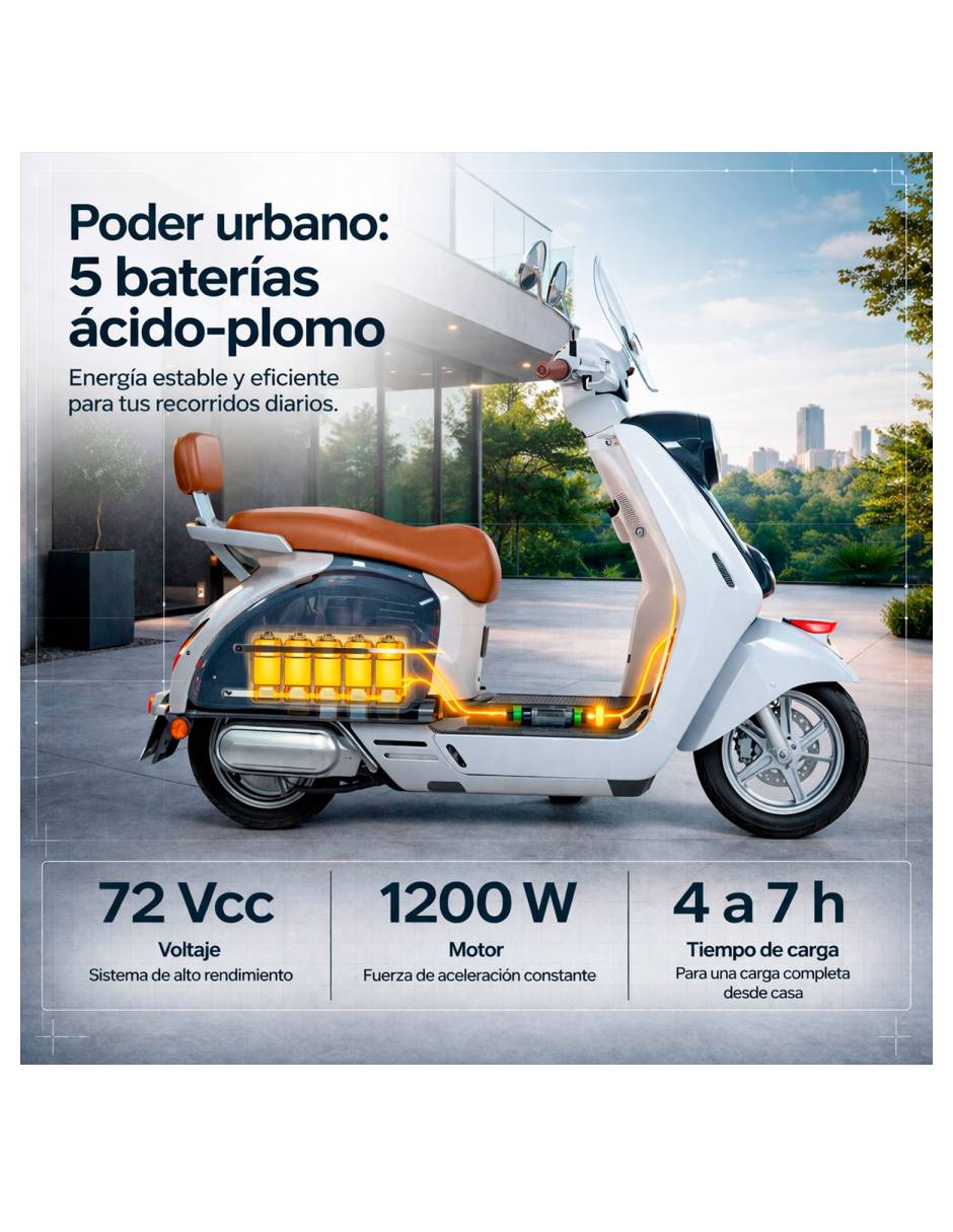 Motocicleta eléctrica centurfit mkz