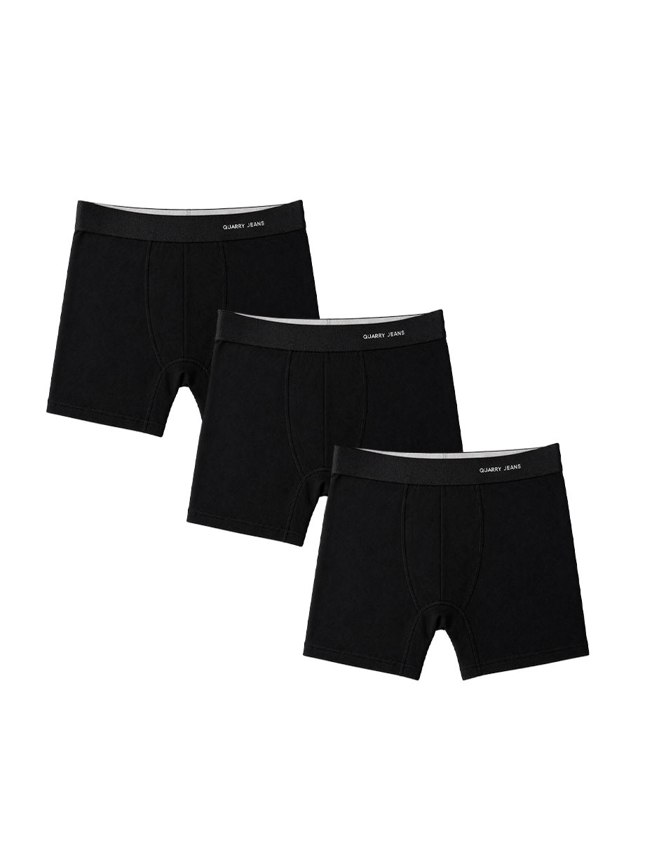 Bóxer quarry de algodón y elastano para hombre 3 piezas unisex