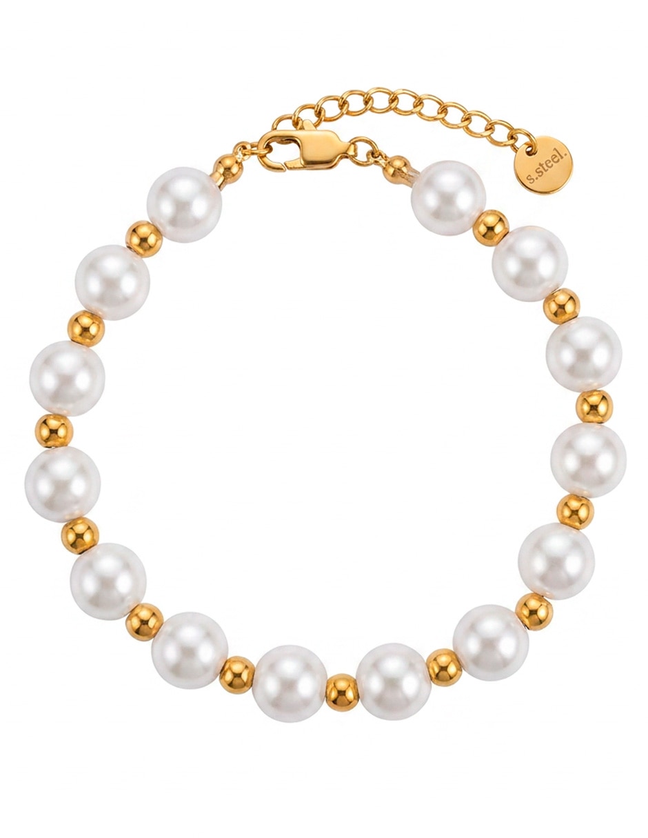 de acero inoxidable 14 k pulsera clásica elegante con acabado