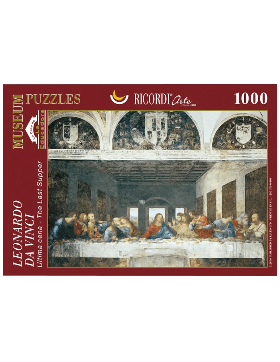 Imagen de producto Rompecabezas Leonardo Da Vinci: La Ultima Cena La Ultima Cena de Da Vinci Ricordi 1000 piezas