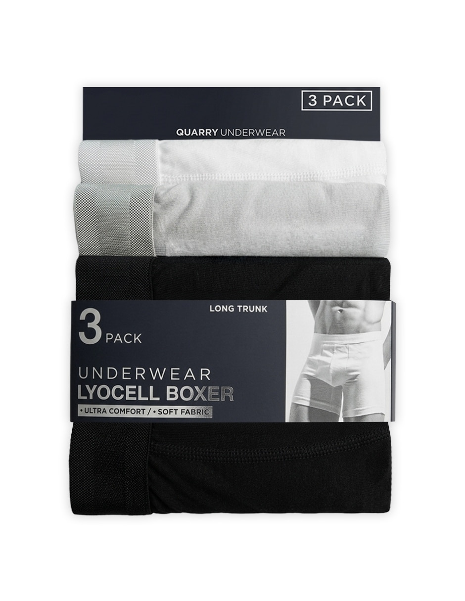 Bóxer de algodón y elastano para hombre 3 piezas unisex 15